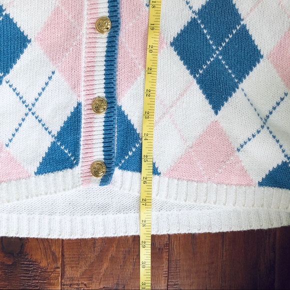 VINTAGE 80s Pastel Cardigan - Picture 11 of 12